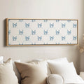 Blue Bows Panoramic Wall Decor