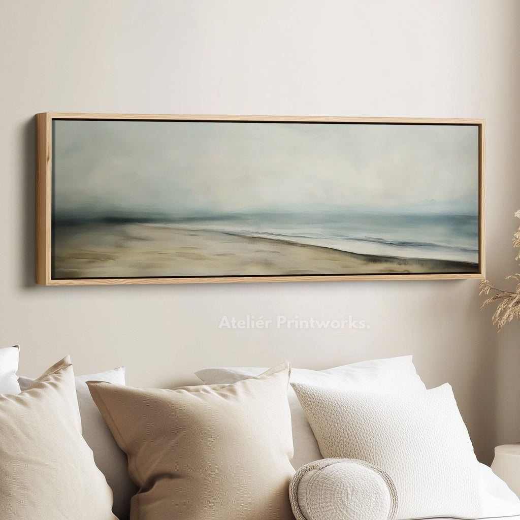 Abstract Beach Seascape Long Horizontal Wall Art