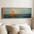 Modern Abstract Narrow Wide Horizontal Wall Decor Large Framed Canvas