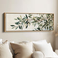Narrow Wall Decor Olive Branch Long Canvas For Kitchen