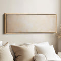 Abstract Beige Minimalist Long Horizontal Wall Art Panoramic Wall Art