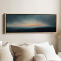 Above Bed Abstract Sunset Long Narrow Panoramic Canvas Wall Decor
