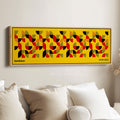 Above Bed Wall Decor Large Framed Bauhaus Canvas