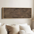 Horizontal Wall Art Earthy Green And Brown Abstract For Living Room