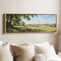 Countryside With Red Poppies Bedroom Wall Art Horizontal Canvas Print Living Room