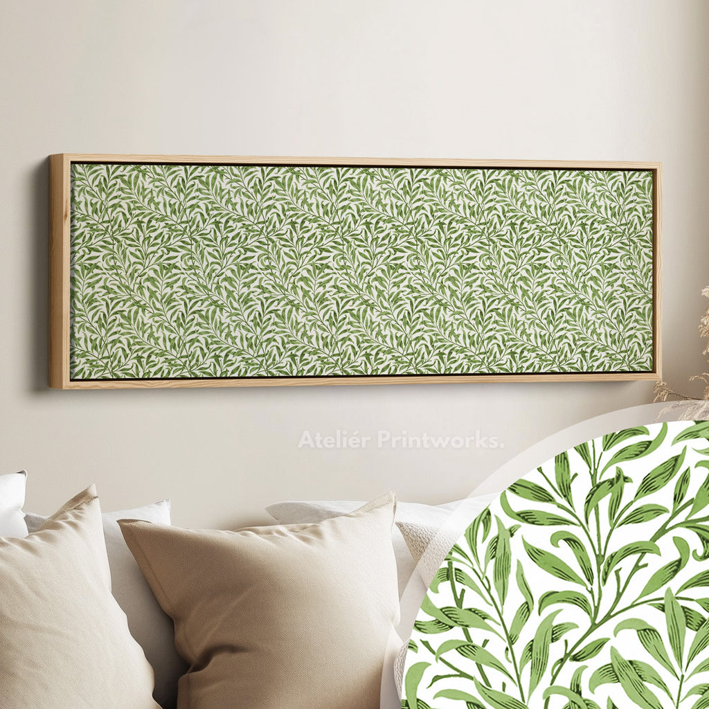 Botanical William Morris Willow Bough Narrow Long Wall Decor