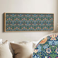 William Morris Strawberry Thief Blue Narrow Long Wall Art