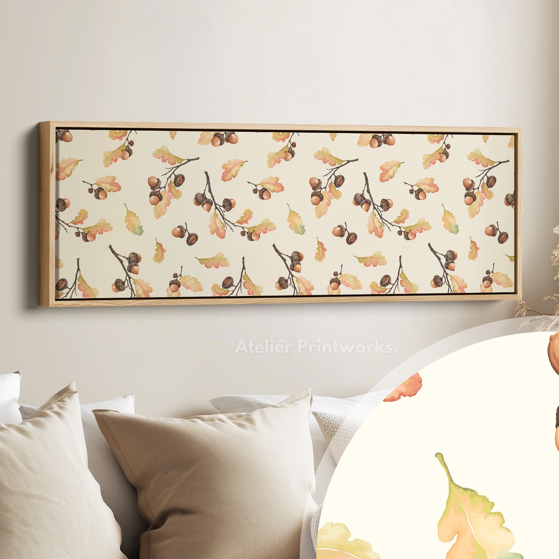 Acorn Above Bed Wall Art