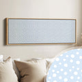 Blue Polka Dot Slim Horizontal Wall Art
