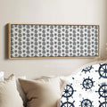 Ships Wheel Long Narrow Panoramic Wall Art