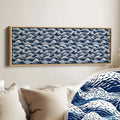 Japandi Style Wave Long Narrow Horizontal Wall Decor