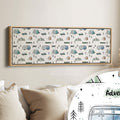 Camping Adventure Kids Room Narrow Slim Wall Art