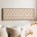 Horizontal Kitchen Wall Art Smiling Croissants Long Narrow