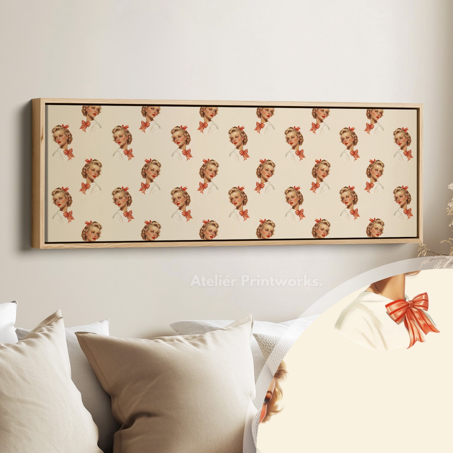 The Vintage Lady Long Narrow Wall Decor