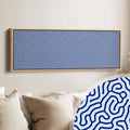Blue Coral Pattern Panoramic Long Wall Decor