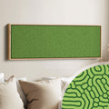 Green Organic Pattern Panoramic Long Wall Decor