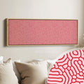Red & Pink Organic Pattern Panoramic Long Wall Decor