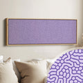 Purple Organic Pattern Horizontal Long Wall Decor