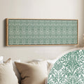 Panoramic Wall Art Green & White William Morris