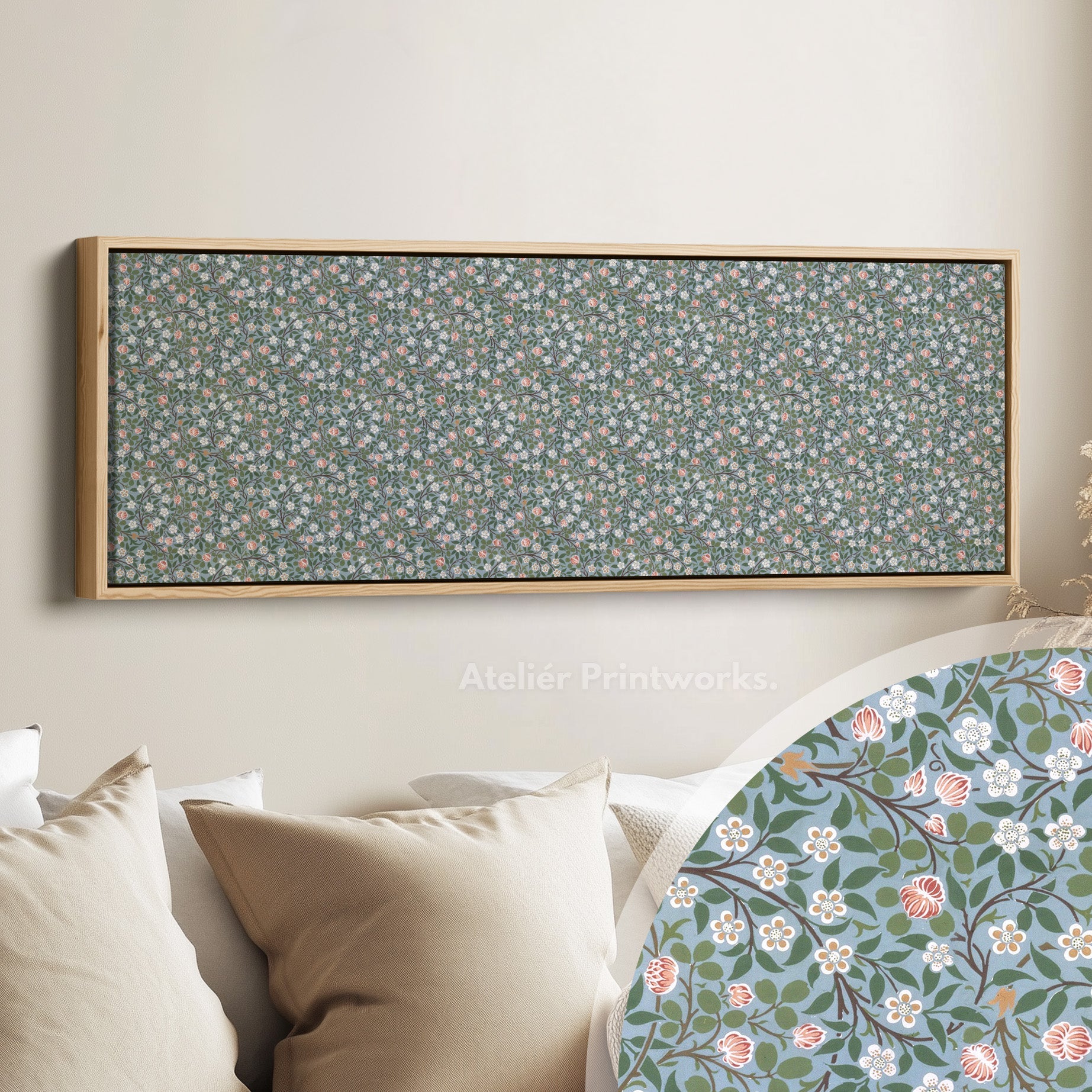 Horizontal Wall Art William Morris Clover