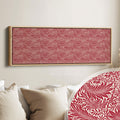 Horizontal Narrow Wall Decor William Morris Red Larkspur