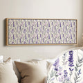 Panoramic Long Narrow Wall Art Lavender