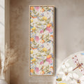 Tall Canvas Wall Art Botanical Oranges And Flowers Vertical Wall Art For Kitchen
