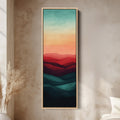 Minimalist Sunset Vertical Long Wall Art
