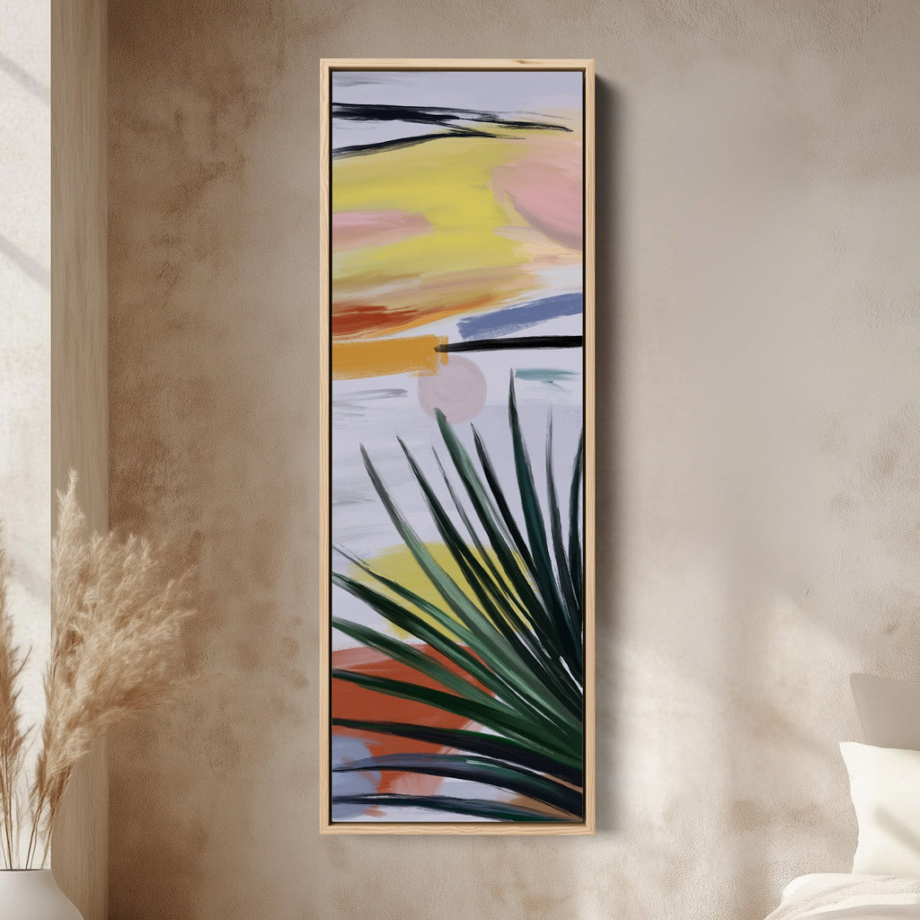 Vertical Wall Art Abstract Sunset
