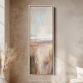 Beige Abstract Large Canvas Wall Decor - Vertical Long Narrow Wall Art