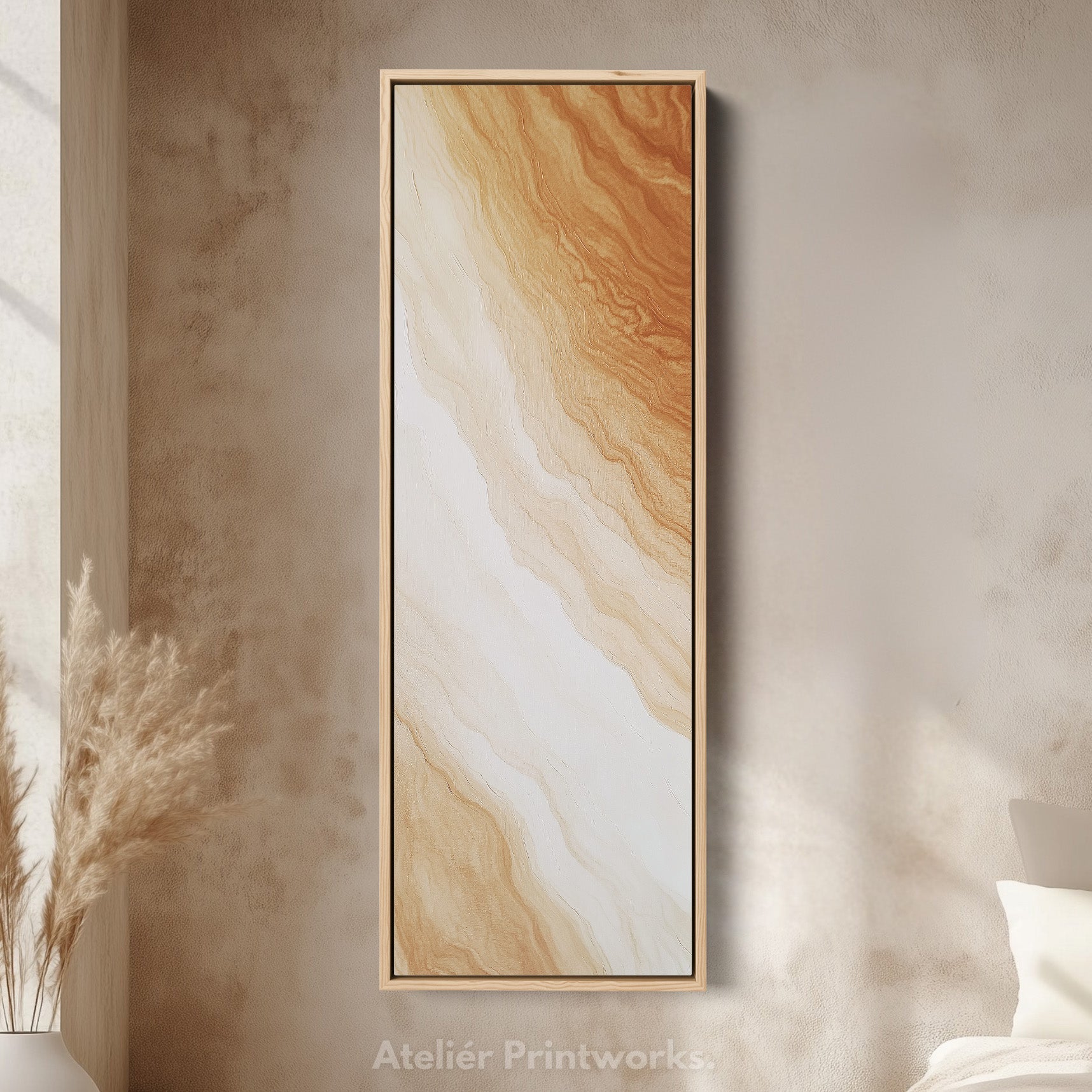 Minimalist Large Painting Vertical Long Wall Art Large Canvas Decor
