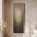 Abstract Dark Beige Long Vertical Tall Wall Art Large Framed Canvas