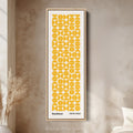 Yellow Bauhaus Vertical Retro Wall Decor