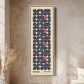 Beige Large Framed Canvas Beige Bauhaus Wall Art