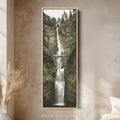Tall Canvas Wall Art Waterfall Bridge Narrow Wall Art For Living Room