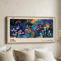 Yayoi Kusama Large Wall Art Night Garden With Dotted Path Extra Wide Canvas For Hallway