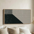 Wide Wall Art Geometric Stripe Layout Oversized Wall Decor Office