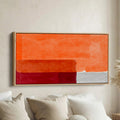 Panoramic Wall Art Layered Colour Bands Extra Wide Canvas Hallway