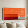 Long Wall Art Abstract Colour Fields Horizontal Canvas Print Living Room
