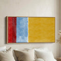 Wide Wall Art Vertical Stripe Trio Statement Wall Decor Office