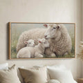Sheep And Lambs wide canvas Statement Wall Decor Bedroom