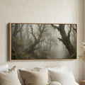 Bedroom Wall Art Foggy Twisted Forest Trees Oversized Wall Decor For Hallway