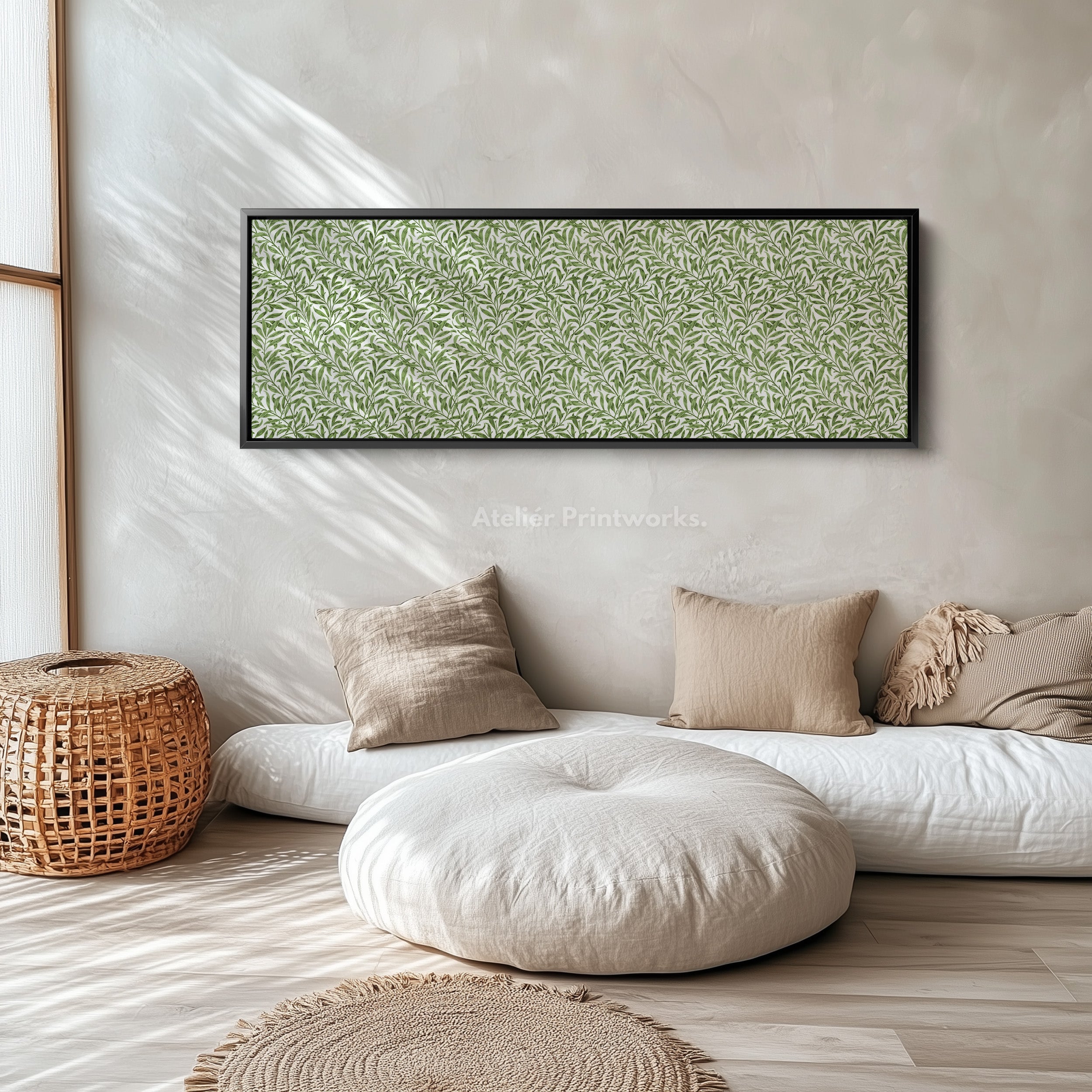 Botanical William Morris Willow Bough Narrow Long Wall Decor