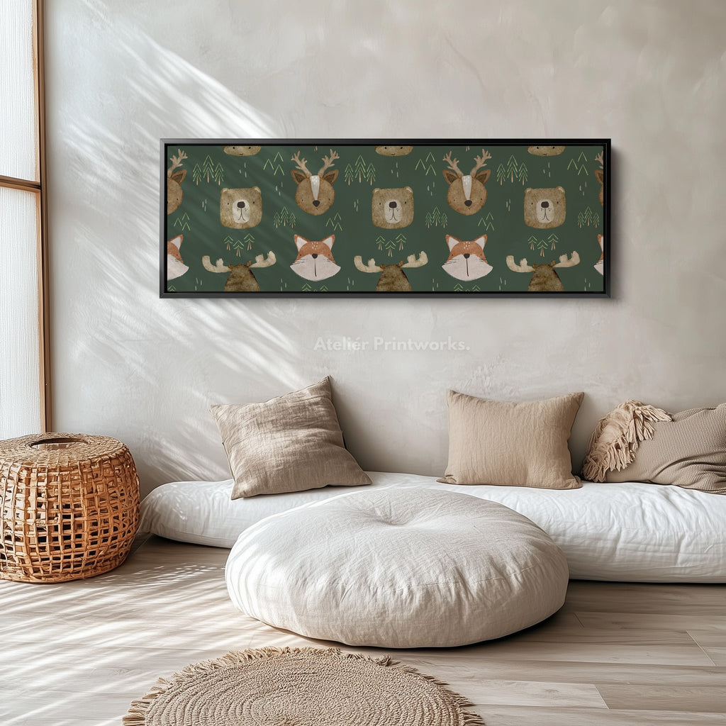 Woodland Animals Narrow Kids Wall Decor