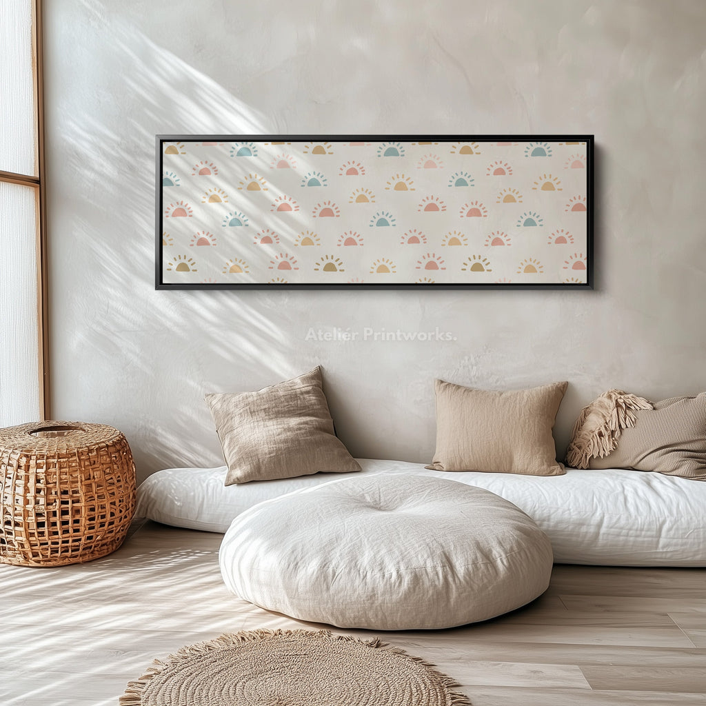 Long Skinny Kids Room Wall Decor Sun Doodle