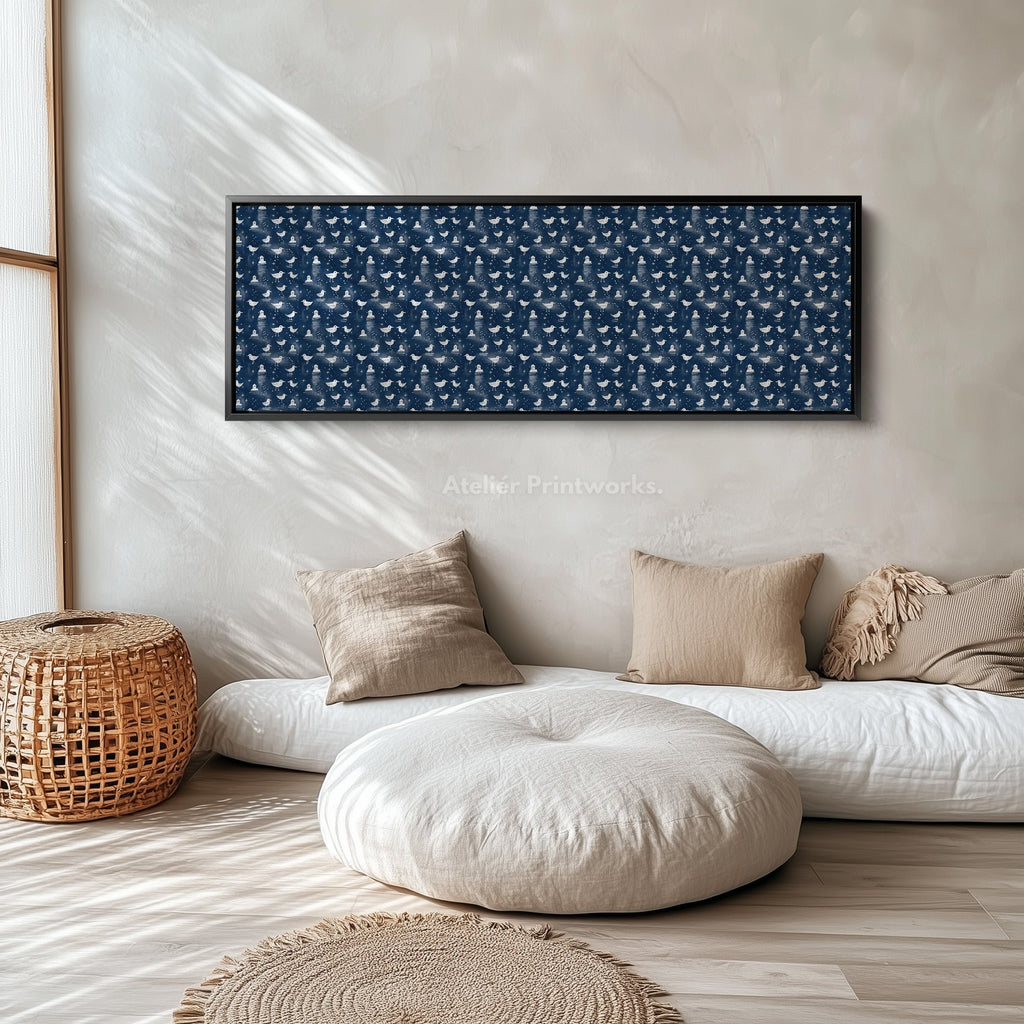 Gulls & Lighthouses Long Narrow Panoramic Wall Art