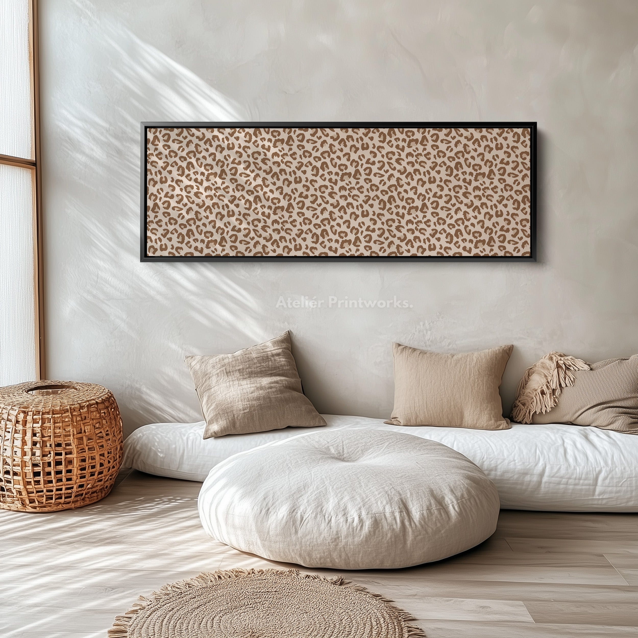 Leopard Print Long Horizontal Wall Decor