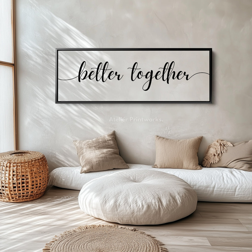 Horizontal Long Narrow Above Bed Wall Decor