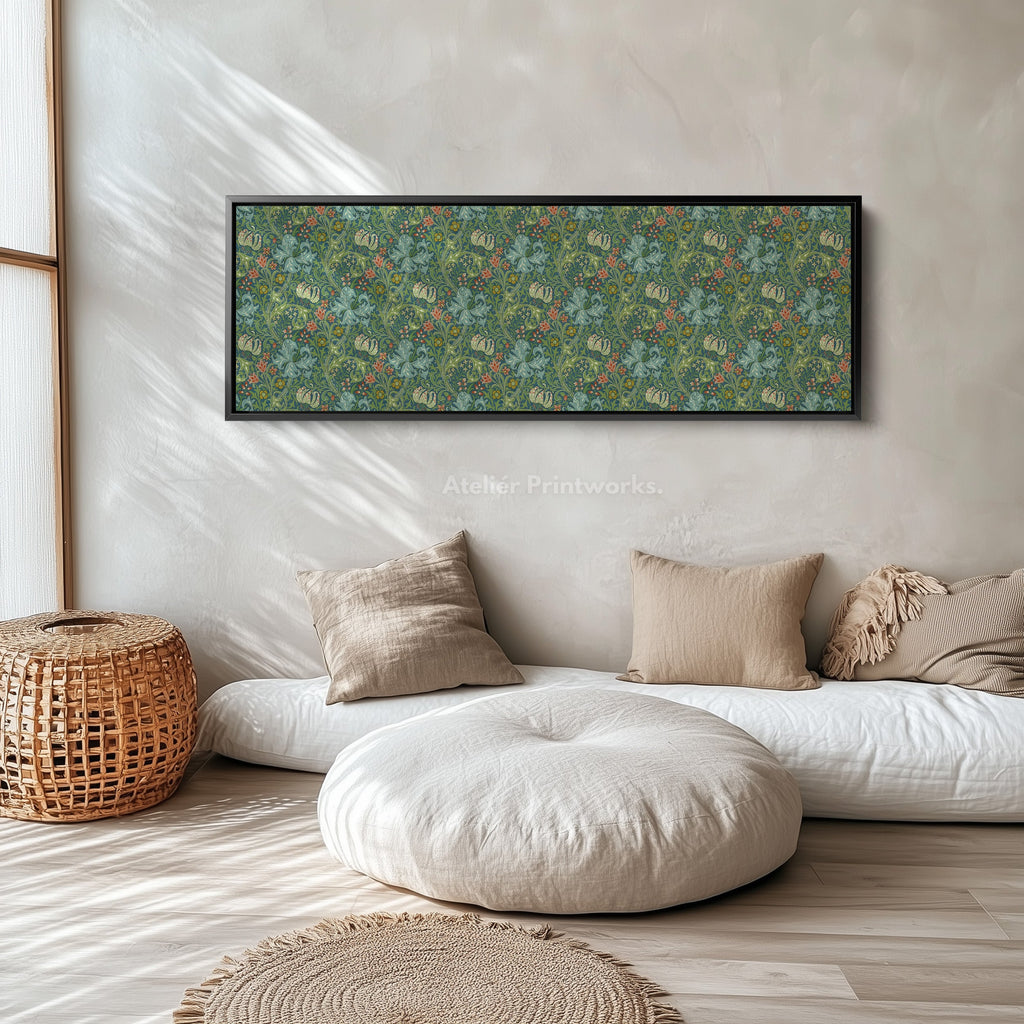 Horizontal Long Wall Decor William Morris Golden Lily
