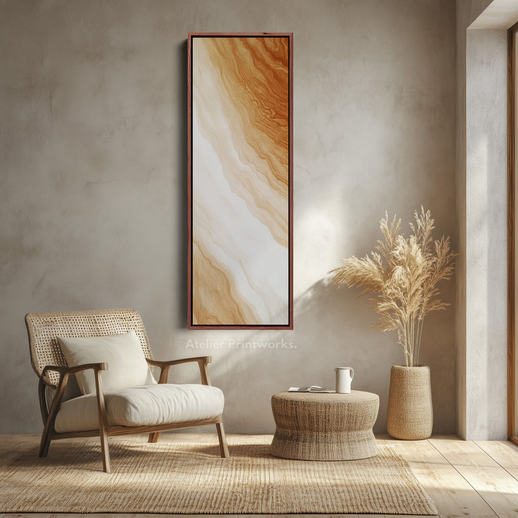 Minimalist Large Painting Vertical Long Wall Art Large Canvas Decor